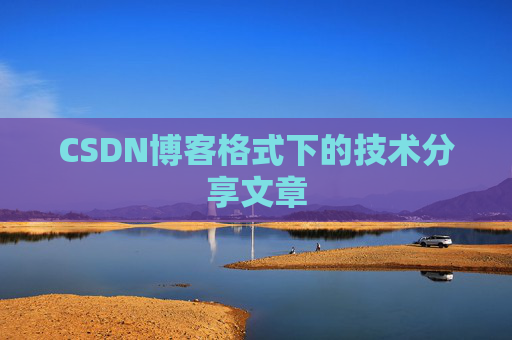 CSDN博客格式下的技术分享文章